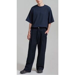 The Frankie Shop Drew Denim Pants Navy Blue